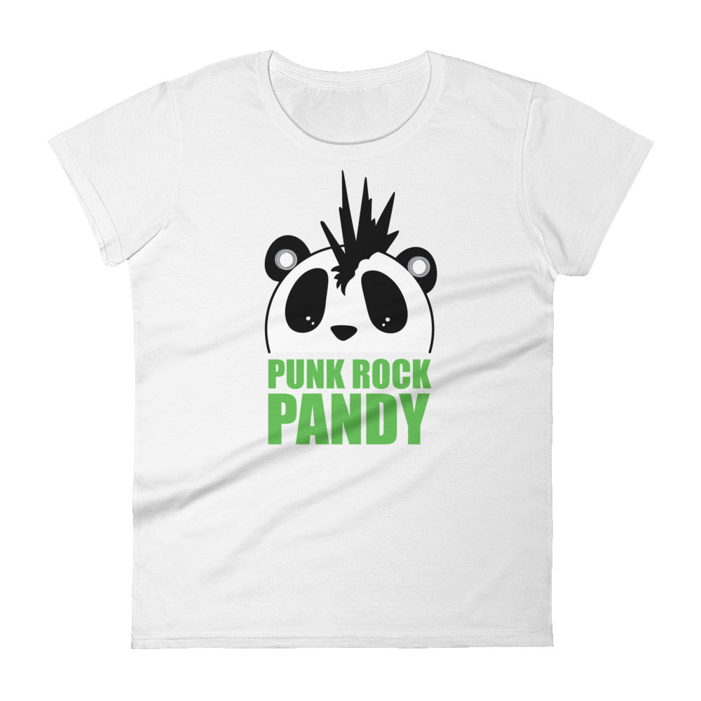 Nik Nak Pandy Punk Rock PandyWomen's short sleeve t-shirt