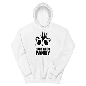 Nik Nak Pandy Punk Rock Pandy B/W Unisex Hoodie