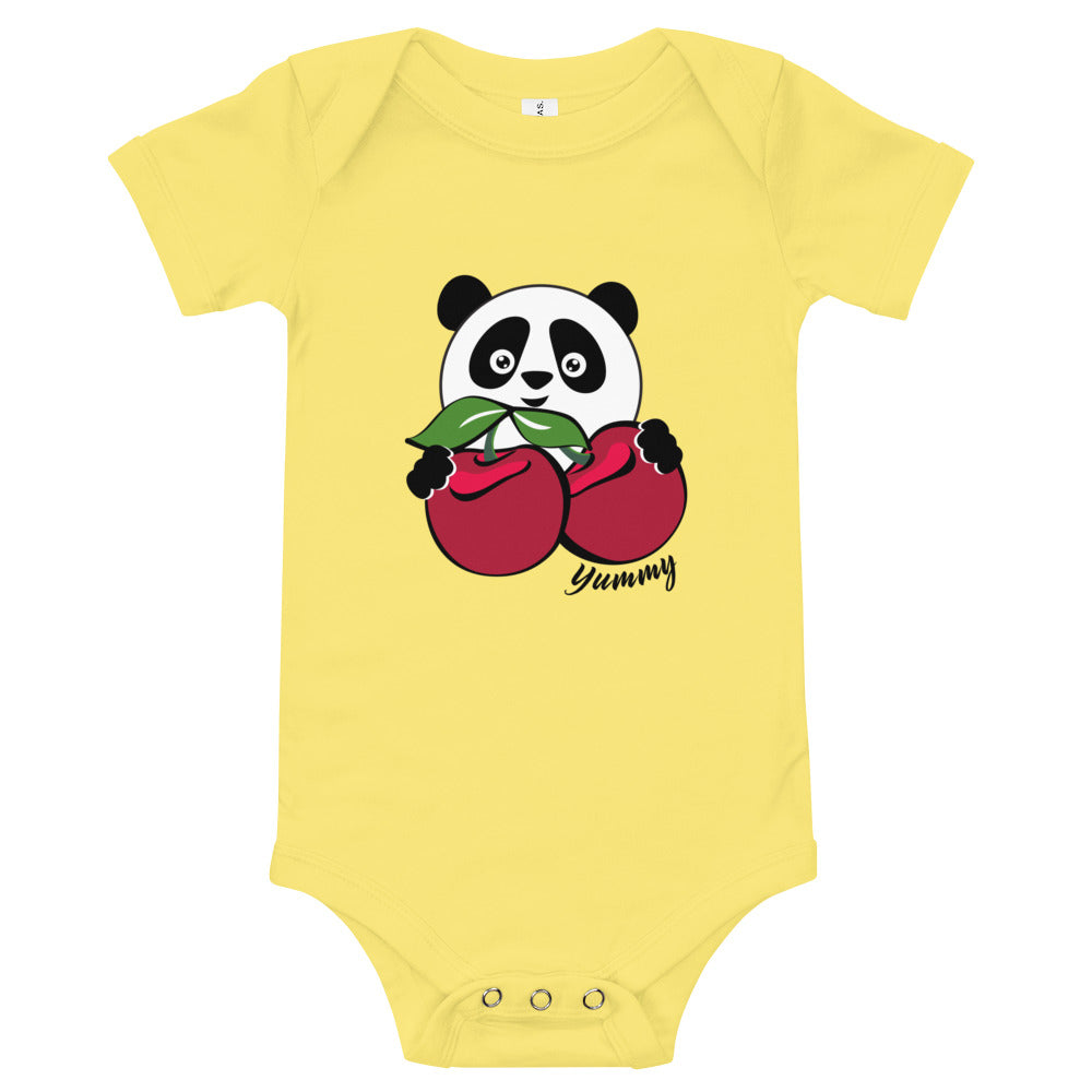 Nik Nak Pandy Cherries Baby 100% cotton one piece T-Shirt