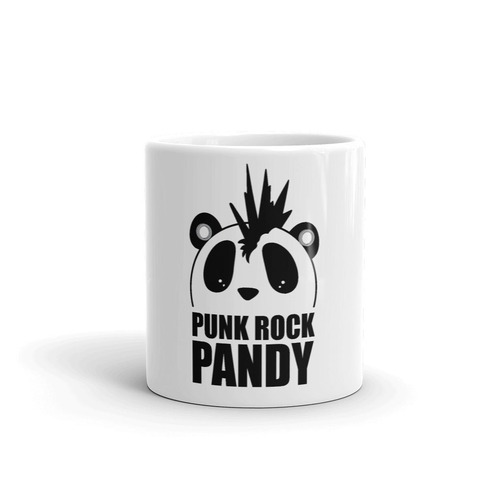 Nik Nak Pandy Punk Rock Pandy B/W Mug