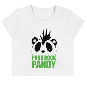 Nik Nak Pandy Punk Rock Pandy All-Over Print Crop Tee