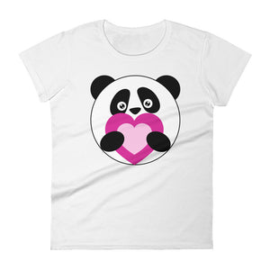 NikNakPandy_Women's short sleeve t-shirt Panda Love