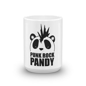 Nik Nak Pandy Punk Rock Pandy B/W Mug