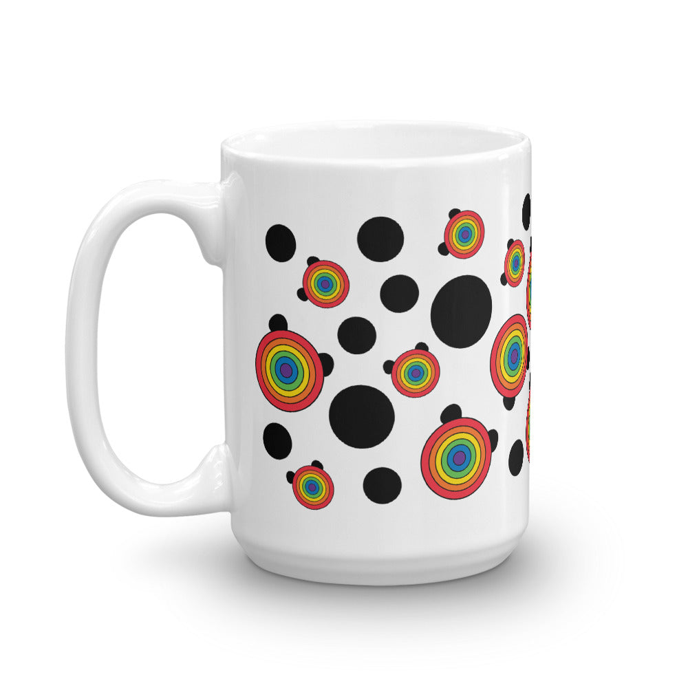 Nik Nak Pandy Rainbow Dot Mug