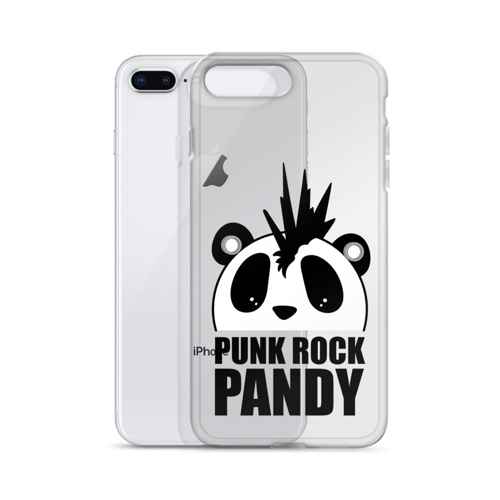 Nik Nak Pandy Punk Rock Pandy B/W iPhone Case